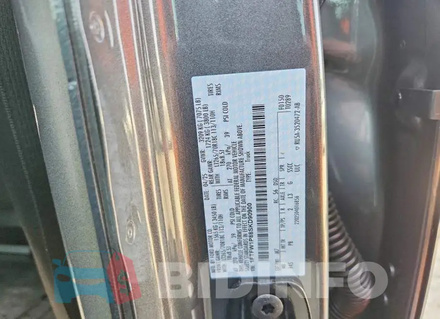 1FTFW1P88SKD90900 Photo# 13