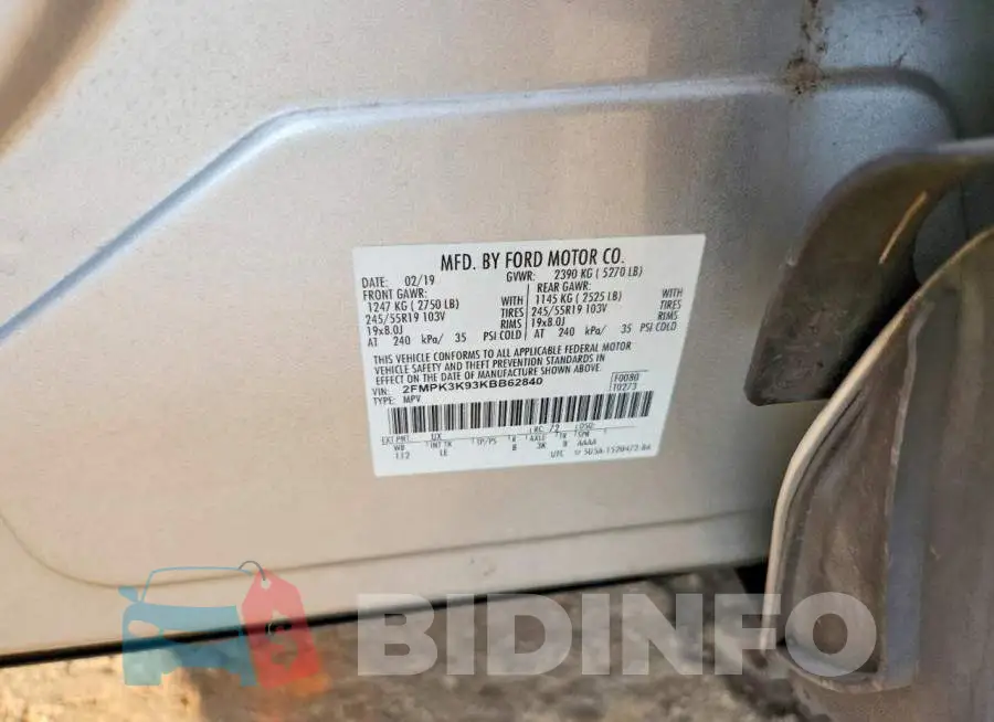2FMPK3K93KBB62840 Photo# 14