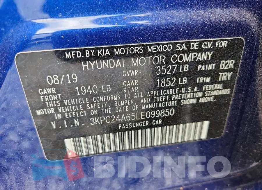 3KPC24A65LE099850 Photo# 12