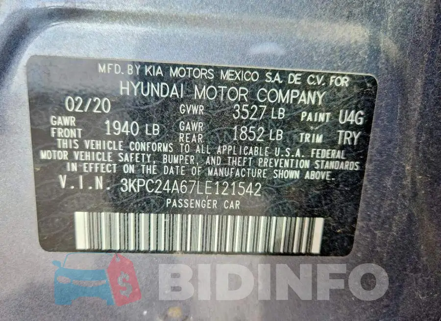 3KPC24A67LE121542 Photo# 12