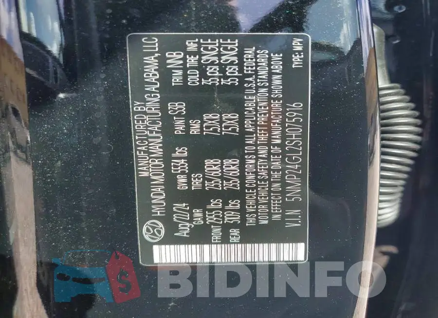 5NMP24GL2SH075916 Photo# 14