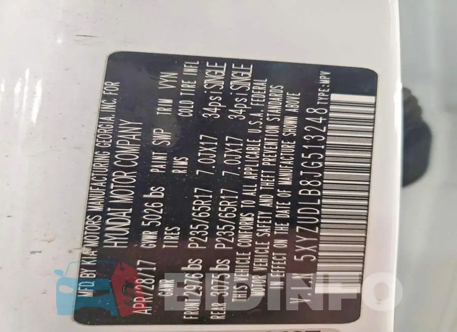 5XYZUDLB8JG513248 Photo# 13