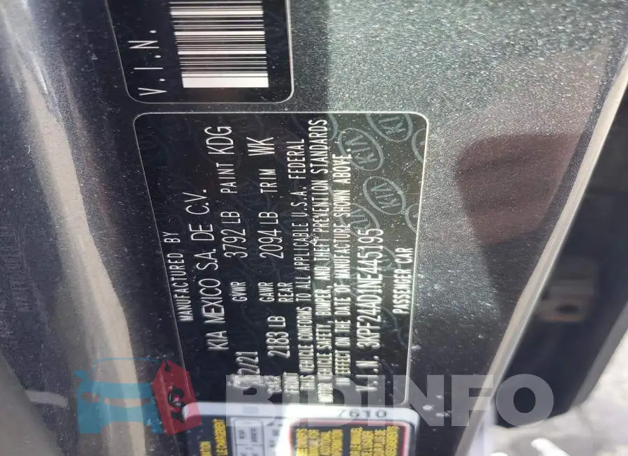 3KPF24AD1NE445195 Photo# 12