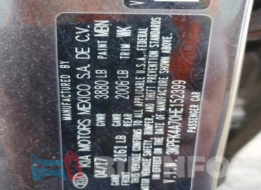 3KPFK4A70HE152399 Photo# 13