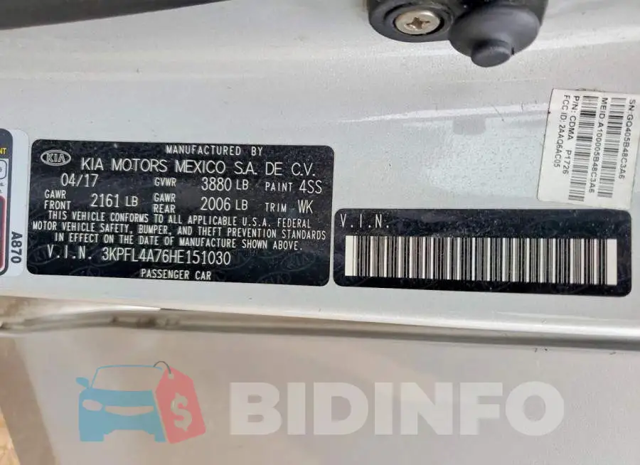 3KPFL4A76HE151030 Photo# 12