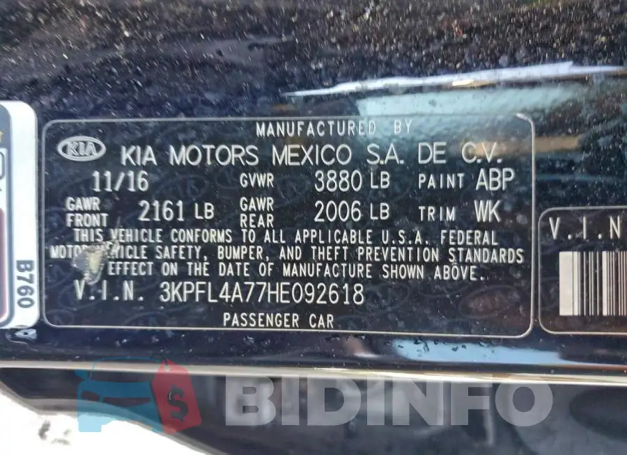 3KPFL4A77HE092618 Photo# 13