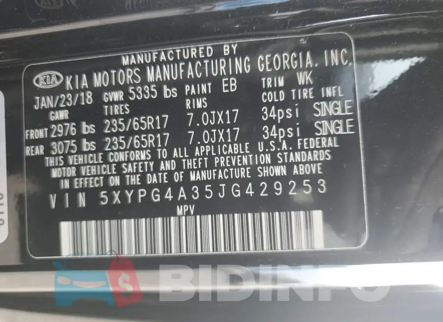 5XYPG4A35JG429253 Photo# 13