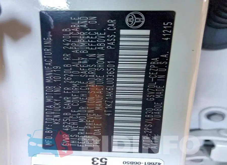 4T1KZ1AK6LU036501 Photo# 13