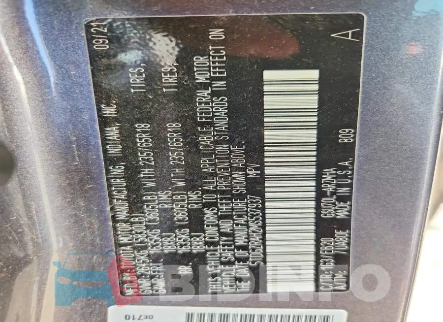 5TDGZRAH2MS537937 Photo# 12