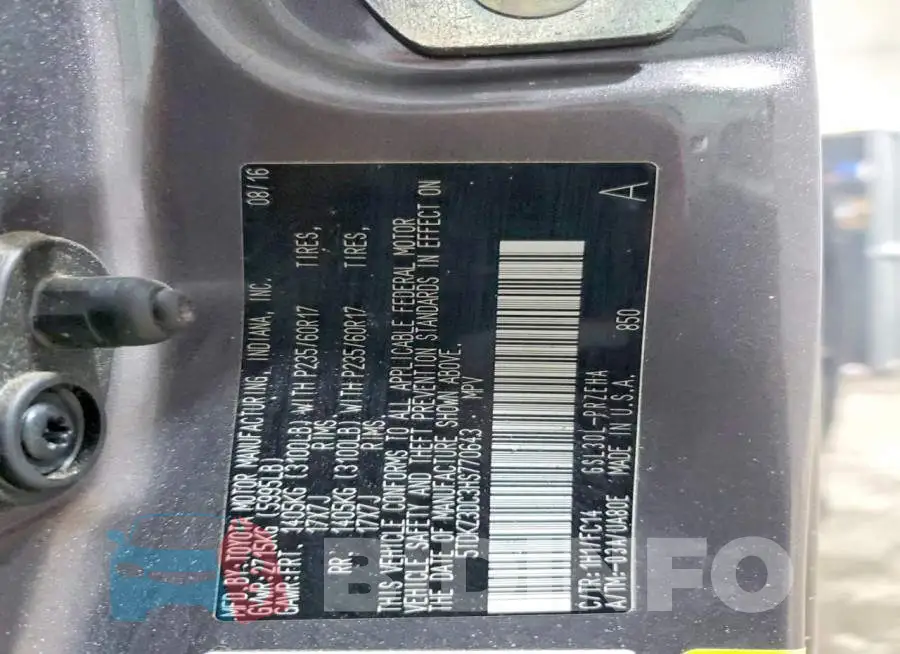 5TDKZ3DC3HS770643 Photo# 13