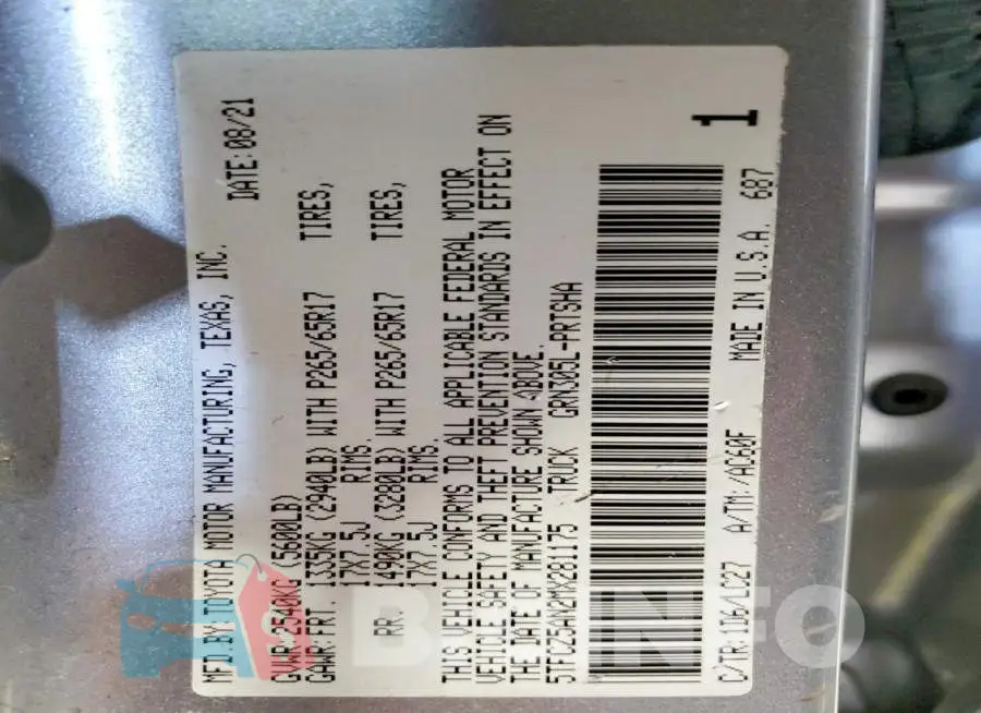 5TFCZ5AN2MX281175 Photo# 12