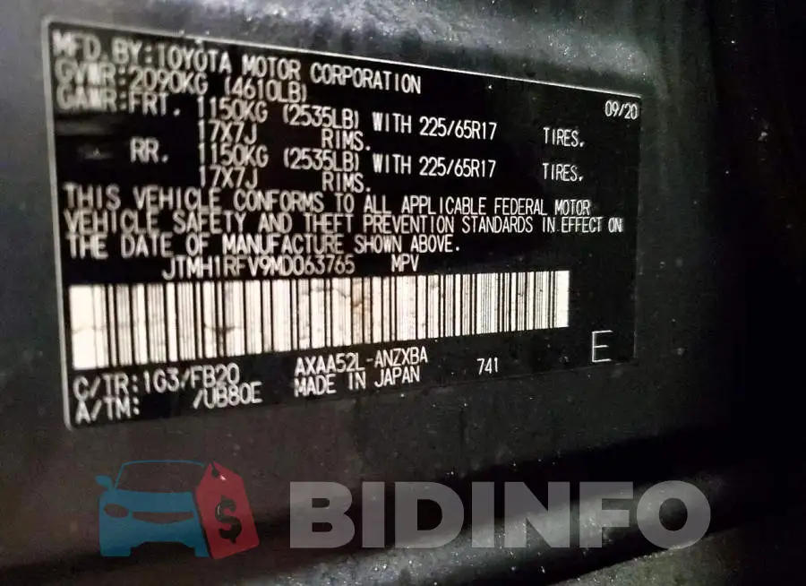 JTMH1RFV9MD063765 Photo# 14