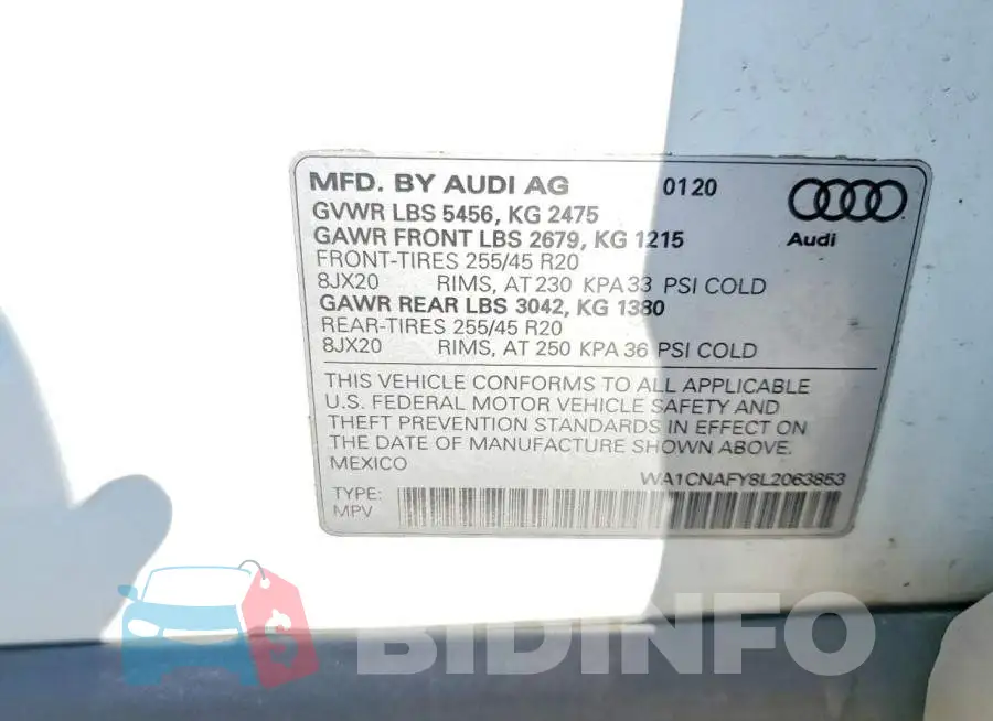 WA1CNAFY8L2063853 Photo# 14