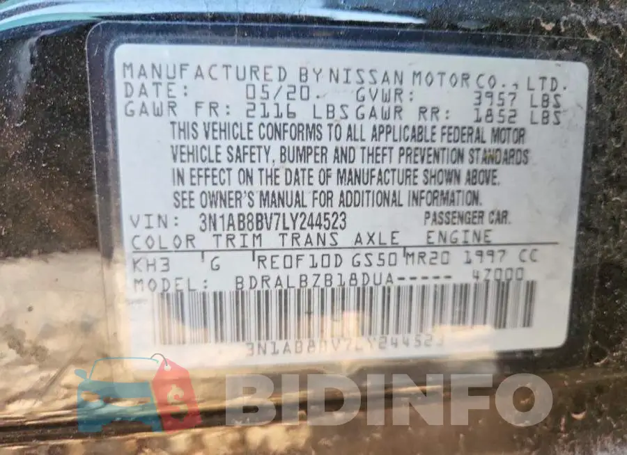 3N1AB8BV7LY244523 Photo# 12
