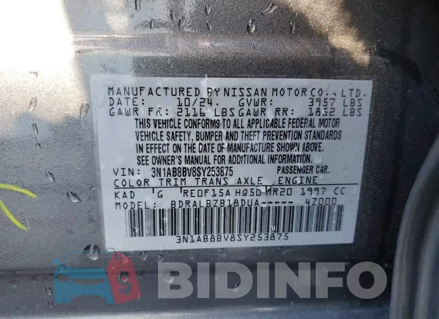 3N1AB8BV8SY253875 Photo# 12