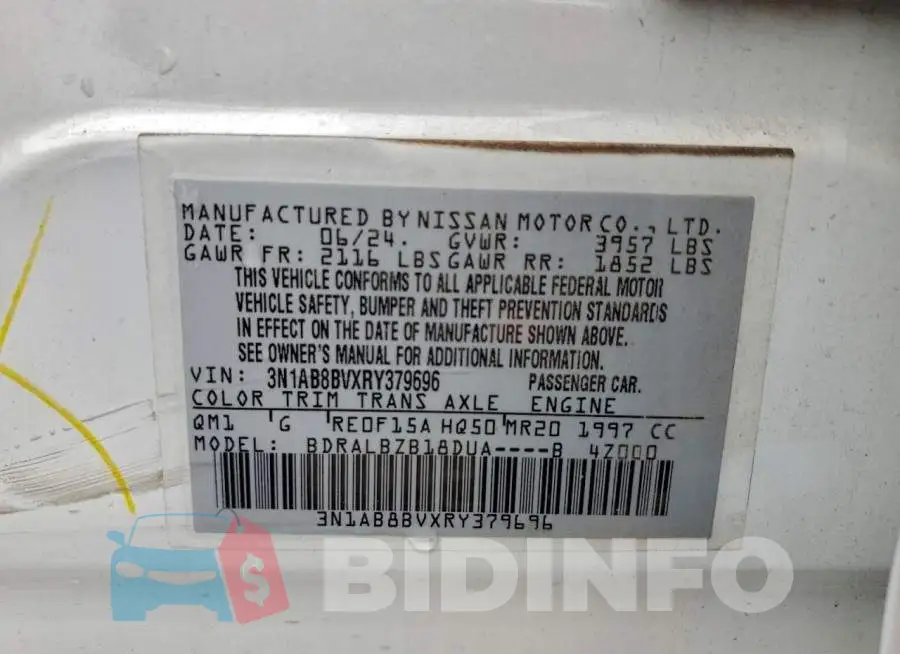 3N1AB8BVXRY379696 Photo# 12