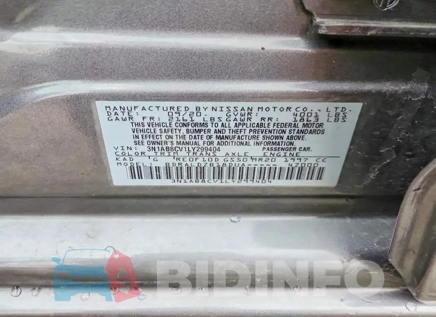 3N1AB8CV1LY299404 Photo# 12