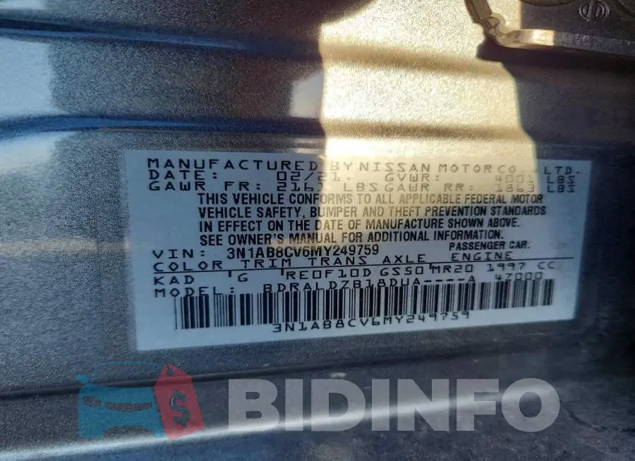 3N1AB8CV6MY249759 Photo# 13