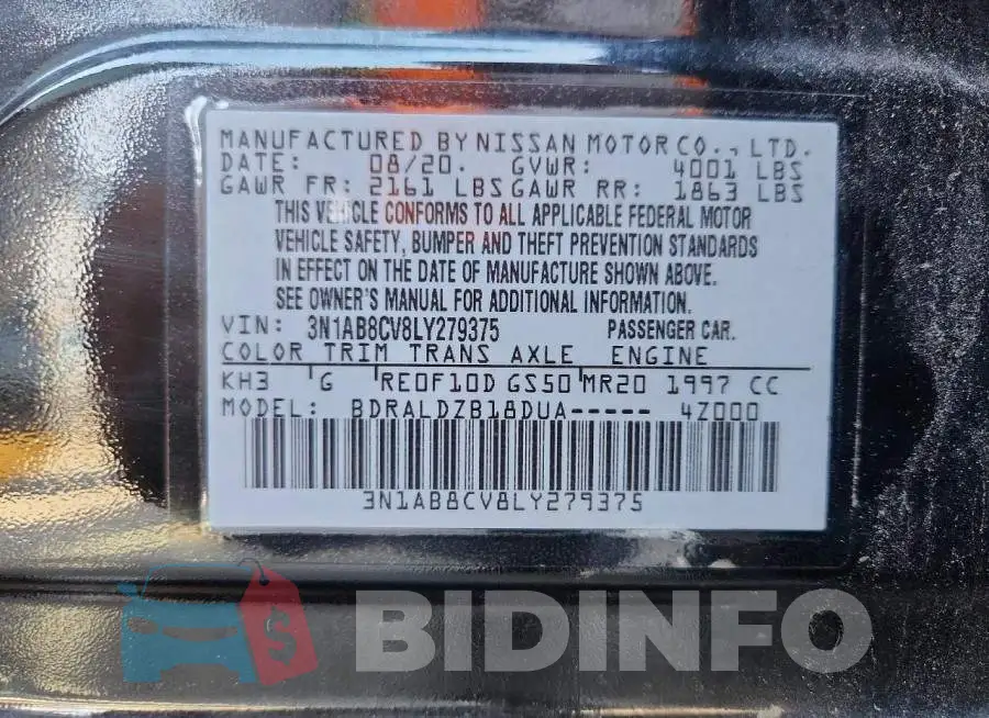 3N1AB8CV8LY279375 Photo# 13