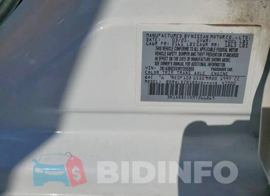 3N1AB8CVXMY266869 Photo# 12
