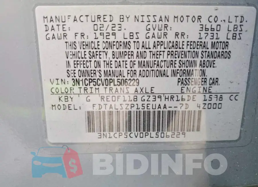 3N1CP5CV0PL506229 Photo# 13
