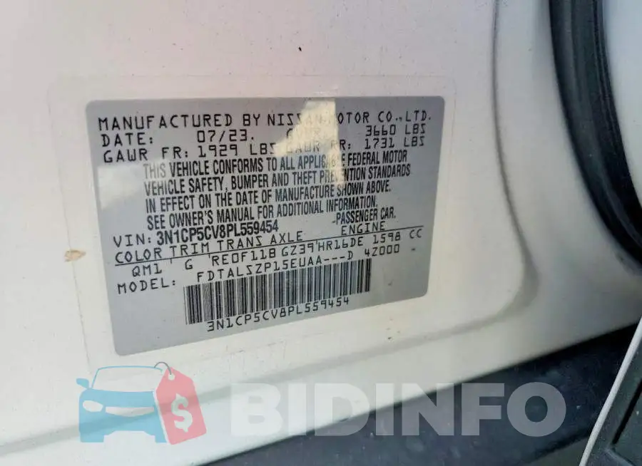 3N1CP5CV8PL559454 Photo# 13