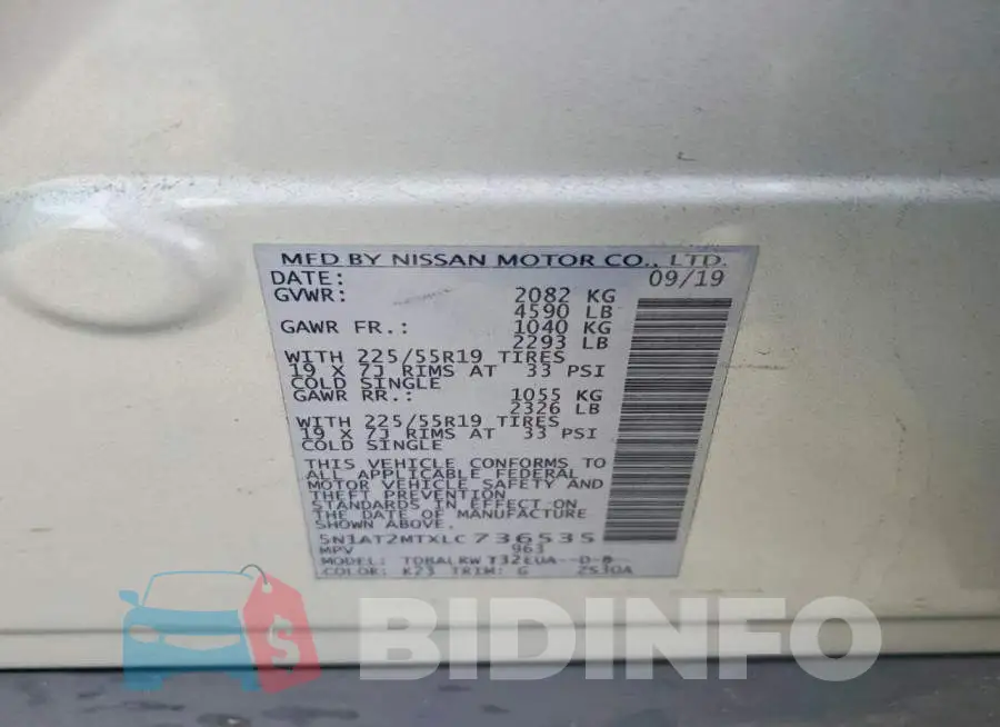 5N1AT2MTXLC736535 Photo# 13