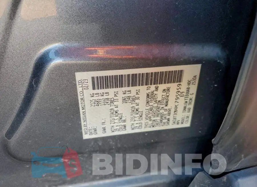 5N1BT3CB4PC795959 Photo# 13