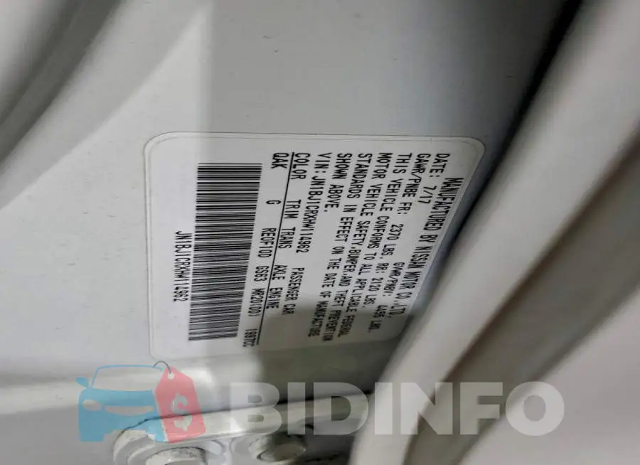 JN1BJ1CRXHW114962 Photo# 13