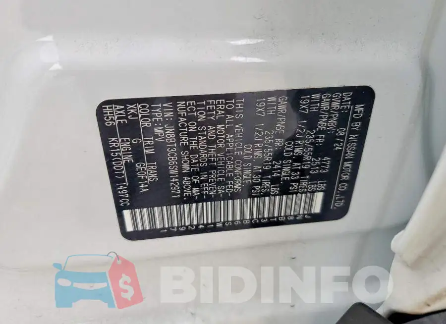 JN8BT3CB6SW142971 Photo# 13