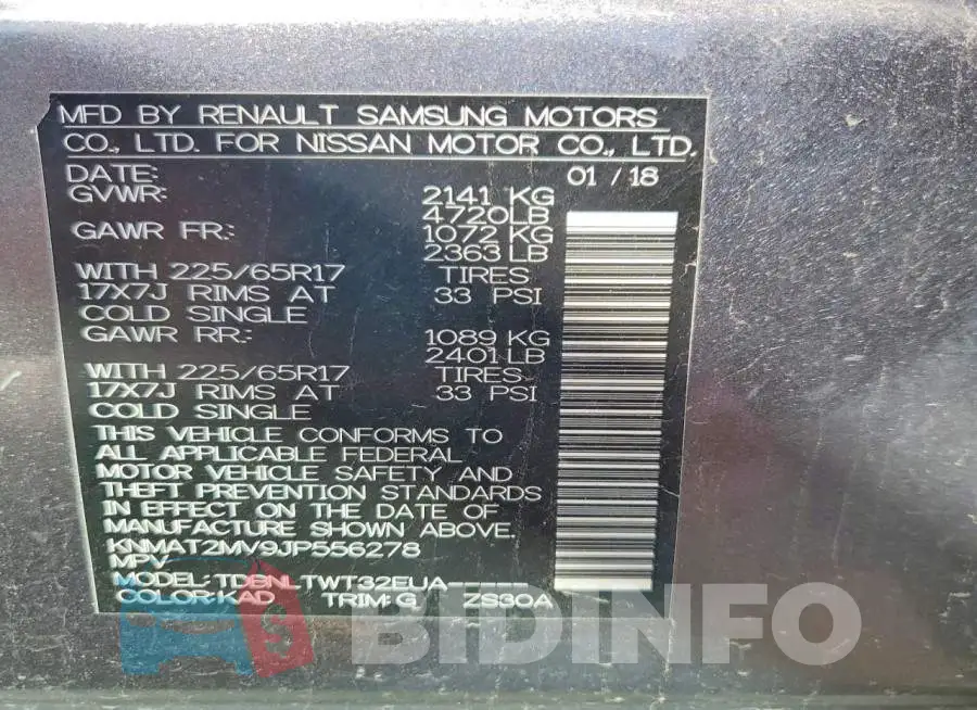 KNMAT2MV9JP556278 Photo# 13