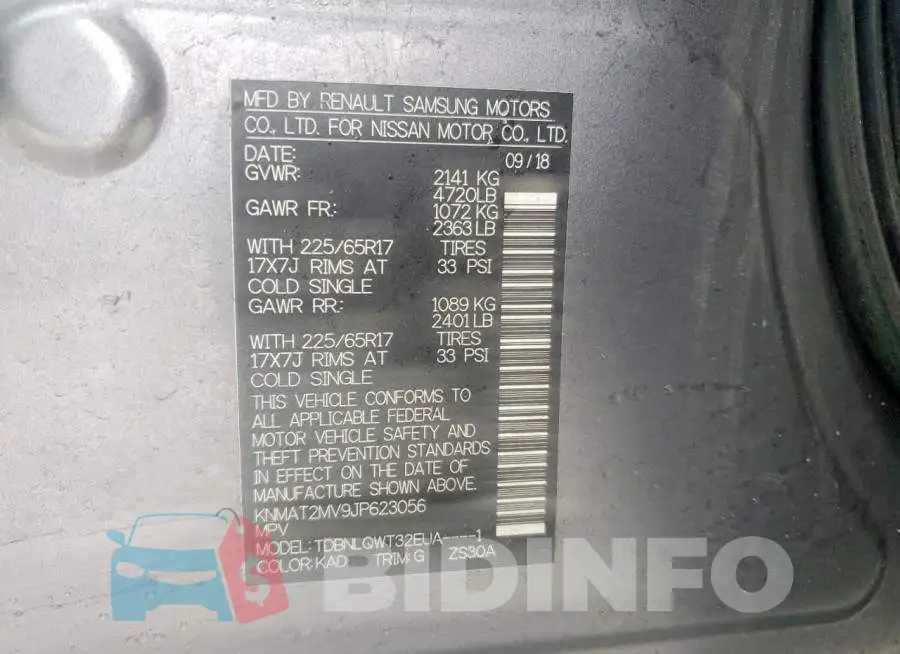KNMAT2MV9JP623056 Photo# 12