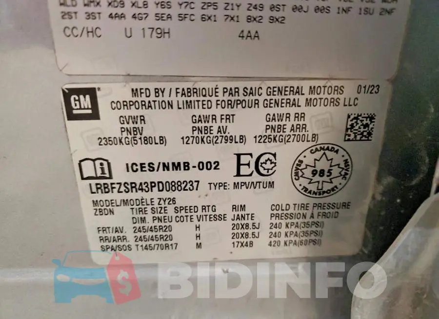 LRBFZSR43PD088237 Photo# 13