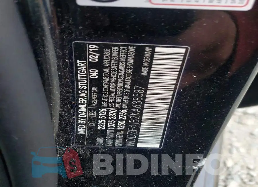 WDDZF4JB2KA638587 Photo# 12