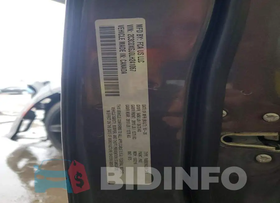 2C3CDXGJ0LH241067 Photo# 13
