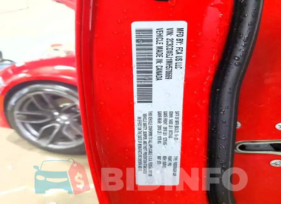 2C3CDXGJ1MH578669 Photo# 12