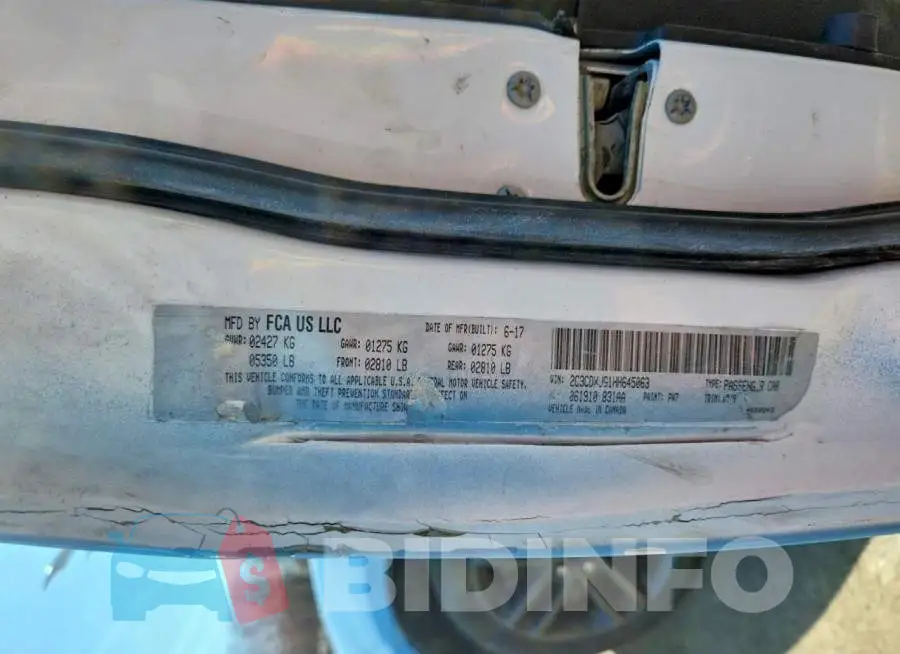 2C3CDXJG1HH645063 Photo# 13