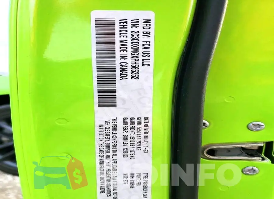 2C3CDXMGXPH565352 Photo# 12