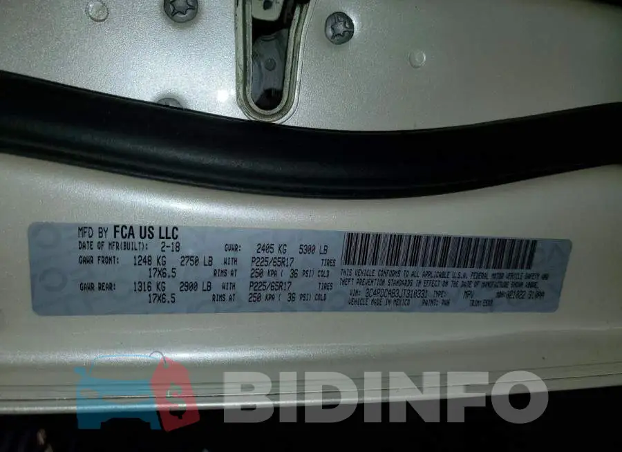 3C4PDCAB3JT310331 Photo# 12