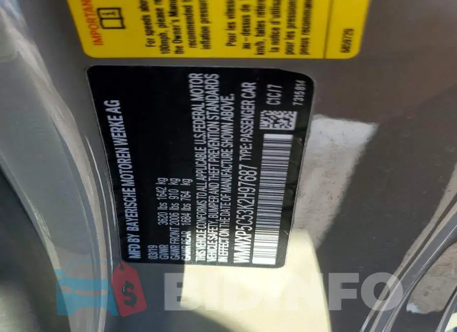 WMWXP5C53K2H97687 Photo# 12