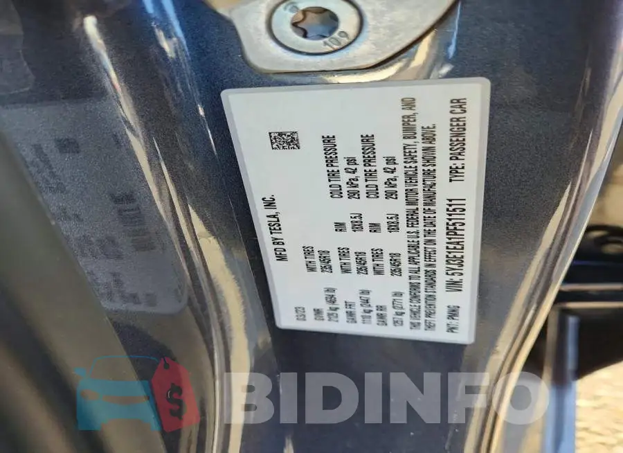 5YJ3E1EA1PF511511 Photo# 12