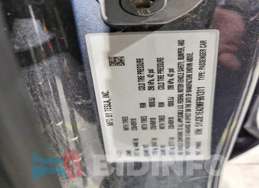 5YJ3E1EA2MF961311 Photo# 12
