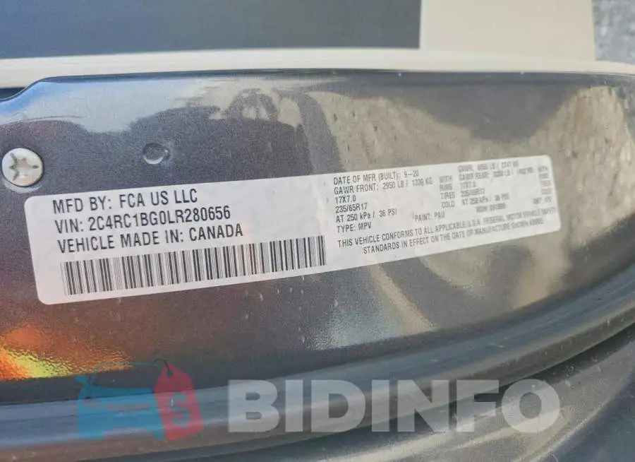 2C4RC1BG0LR280656 Photo# 14