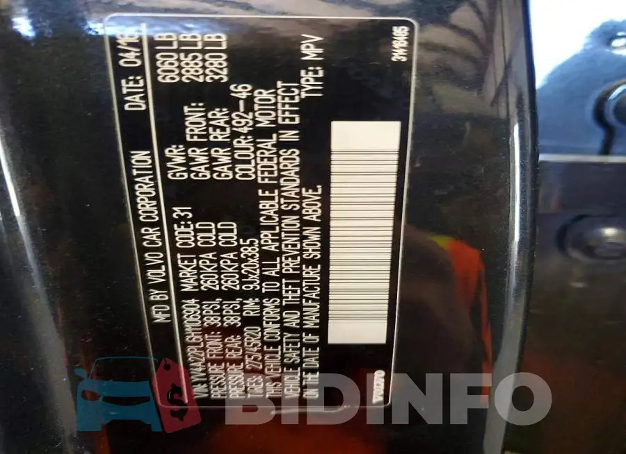 YV4A22PL6H1106904 Photo# 13