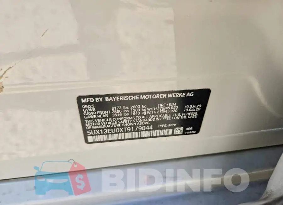 5UX13EU0XT9179844 Photo# 12