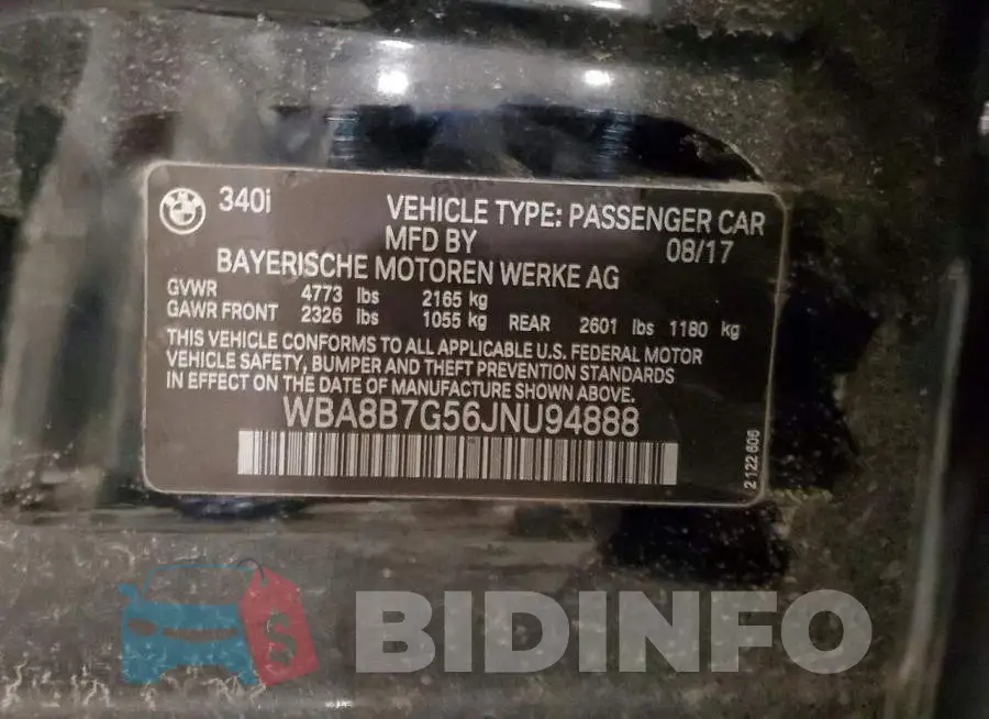 WBA8B7G56JNU94888 Photo# 12