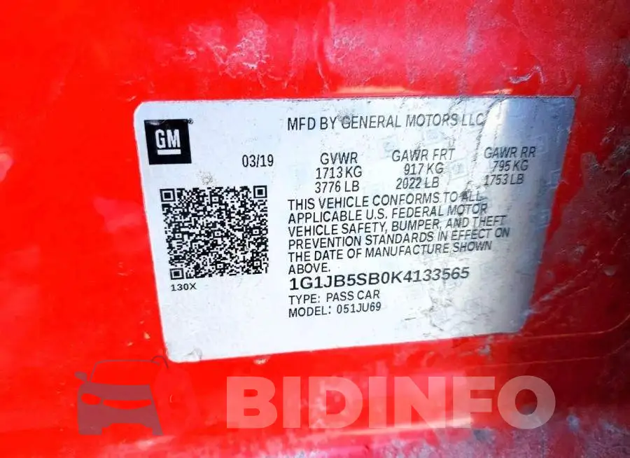 1G1JB5SB0K4133565 Photo# 12