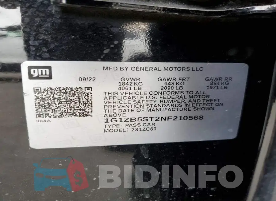 1G1ZB5ST2NF210568 Photo# 12