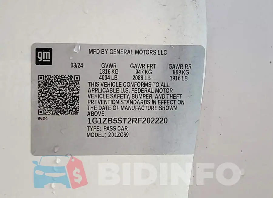 1G1ZB5ST2RF202220 Photo# 13