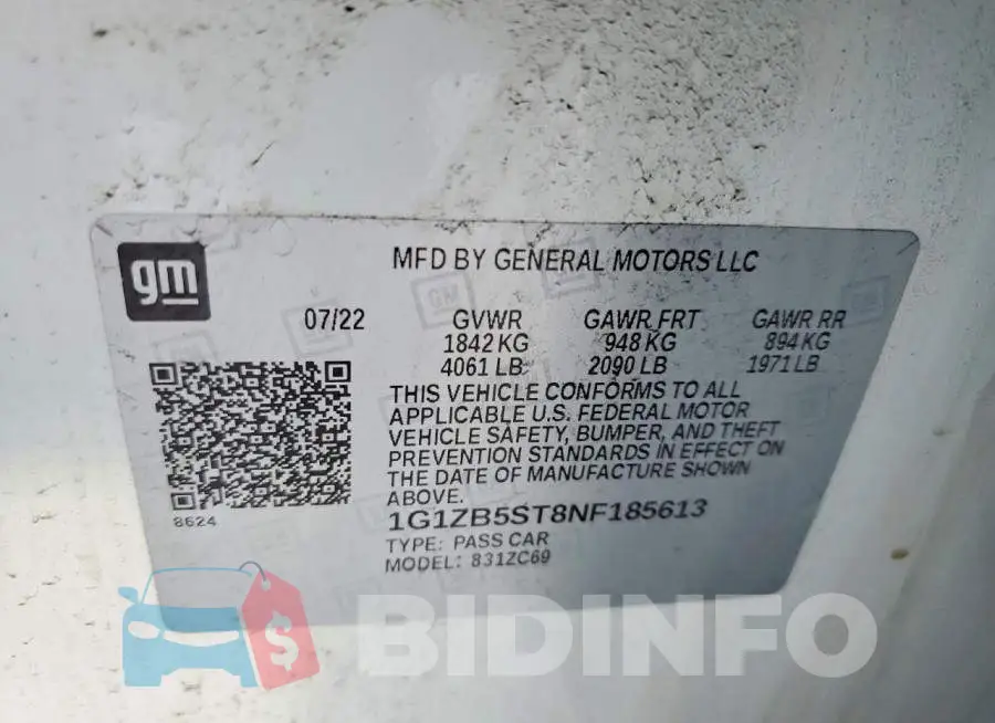 1G1ZB5ST8NF185613 Photo# 12